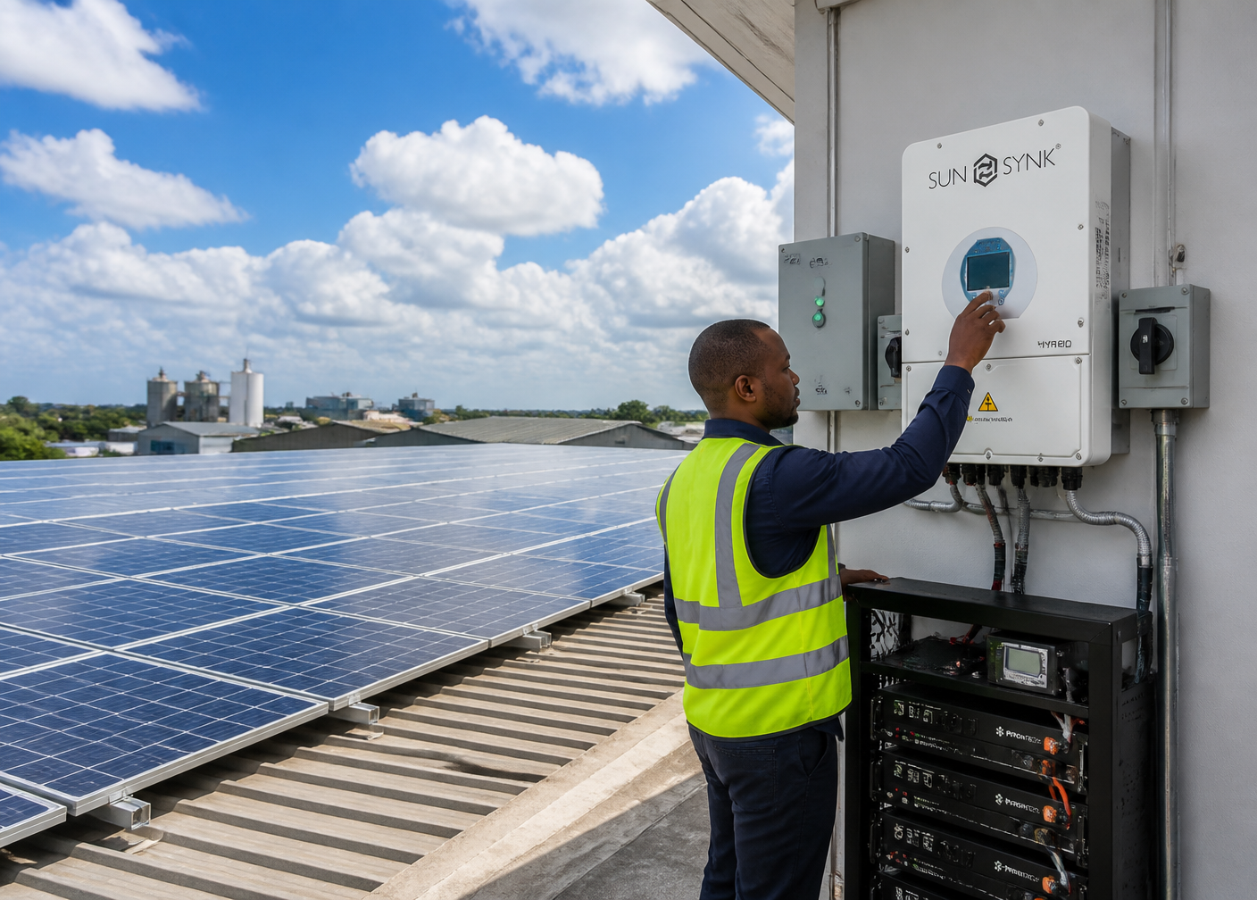 Hybrid solar for industrial plants in East Africa